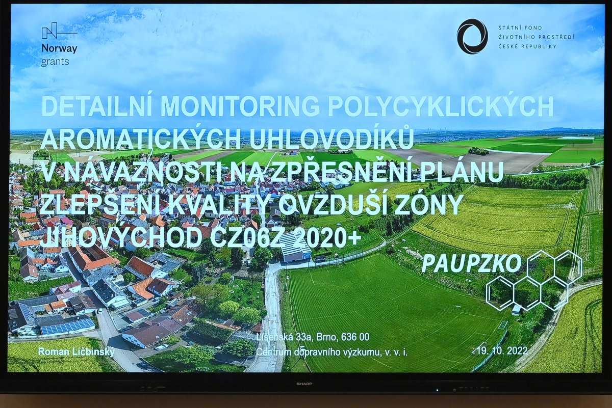 Výsledky měření kvality ovzduší v Jihomoravském kraji jsme představili na tiskové konferenci.